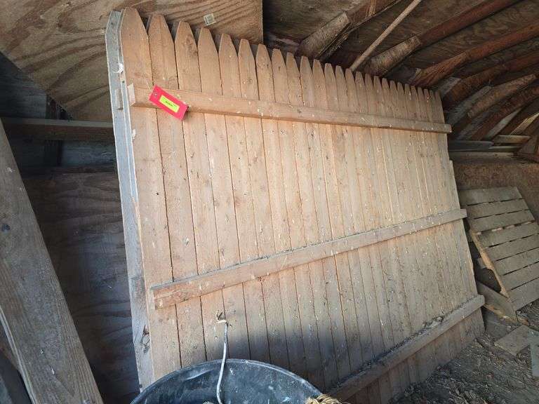 (3) 6' x 8' cedar privacy fence panels image