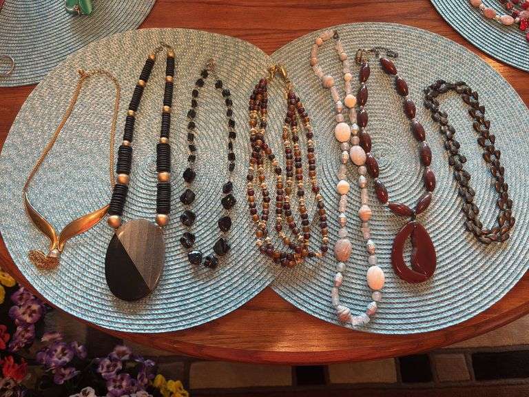 Costume jewelry necklaces image