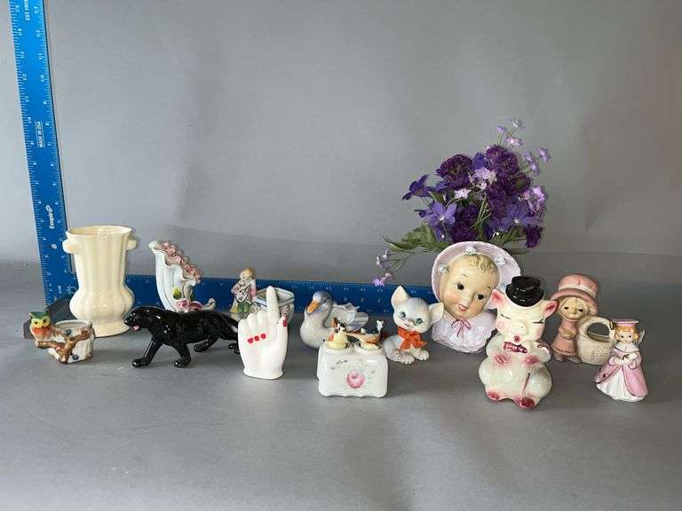 Misc knick knacks, pottery etc... image