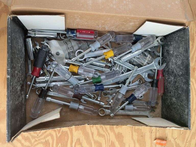 Box of various Craftsman tools image