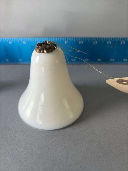 Milk glass smoke bell image