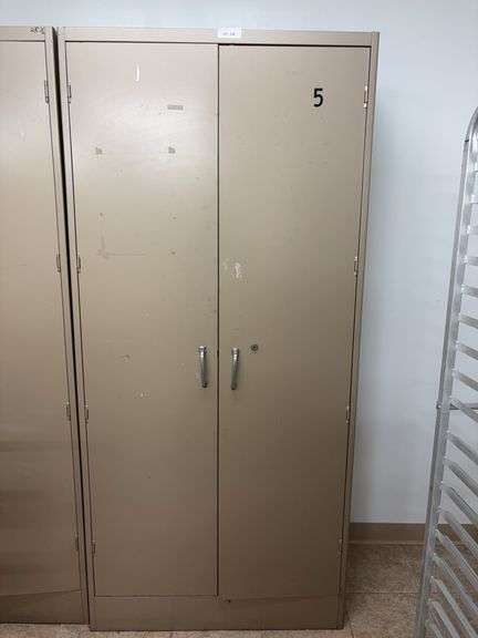 Metal storage cabinet 36x18x78 image