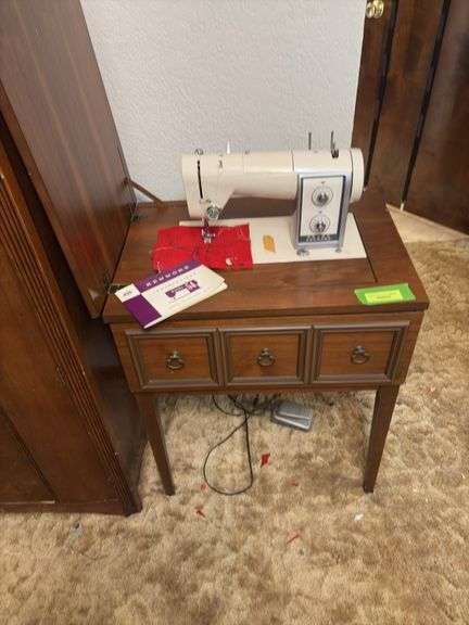 Sears Kenmore sewing machine in cabinet Model 54