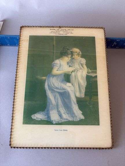 Chain edge picture advertising Bank of Gays Mills “Letter from Daddy” image
