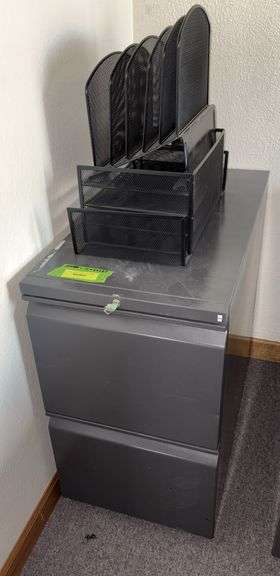 15D x 29L x 27H two drawer letter size file cabinet with office storage files image