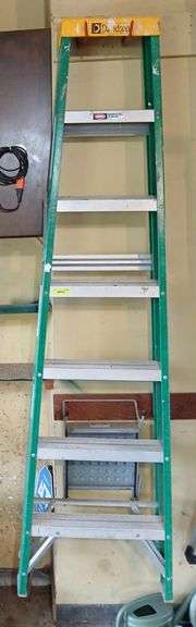 Davidson 7' fiberglass stepladder image