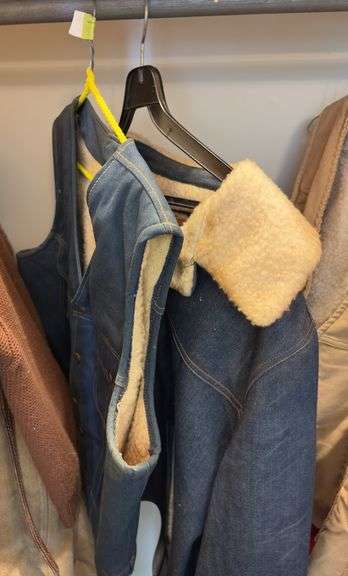 DeeCee brand vest size XL and OshKosh B’gosh size XL Both denim, both lined image
