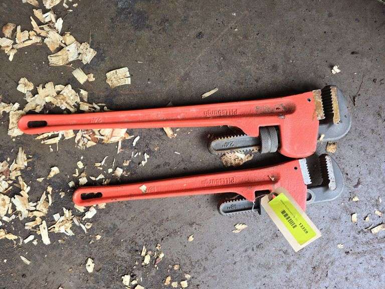 Two pipe wrenches-18” and 24” image