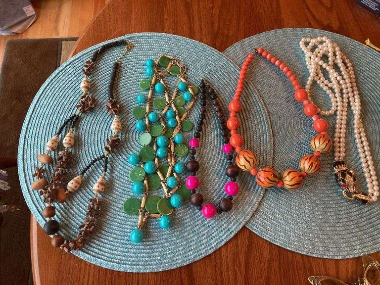 Costume jewelry necklaces image