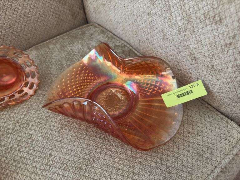 3 pcs of carnival glass