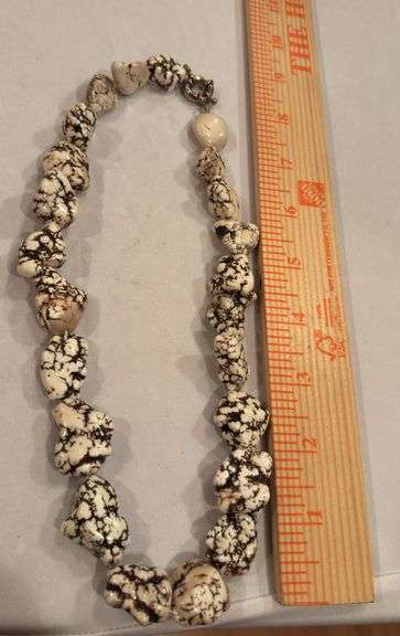 White Magnesite Chunk Necklace image