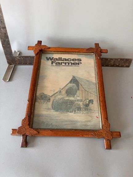 Framed Wallaces Farmer Jan 13, 1973 cover 15x19 image
