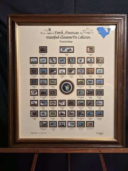 North American Waterfowl, cloisonné pin collection - premier issue, limited edition - Ducks unlimited 30 x 34 image