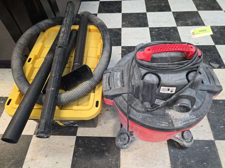 Large Craftsman wet/dry vac and attachments image