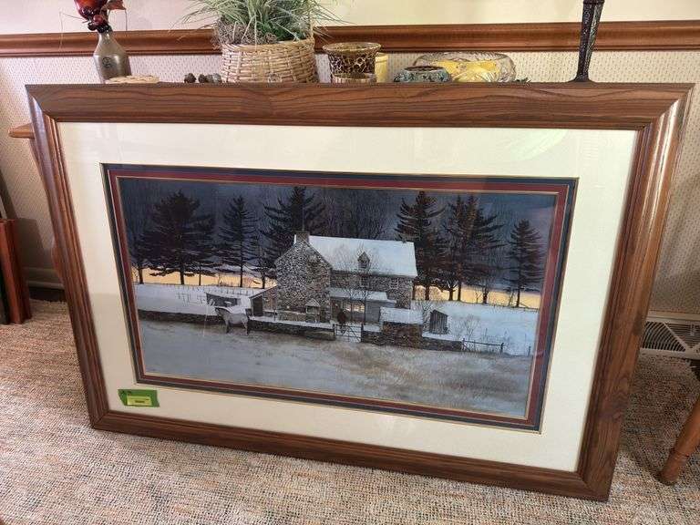 "Buckskin" by Peter Sculthorpe Framed measures 48x34 image