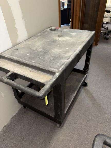 Uline rolling poly cart 24x44x33H
