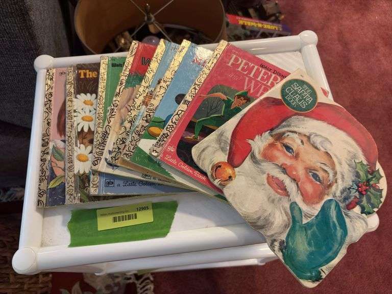 7 Little Golden Books and The Santa Claus Book image