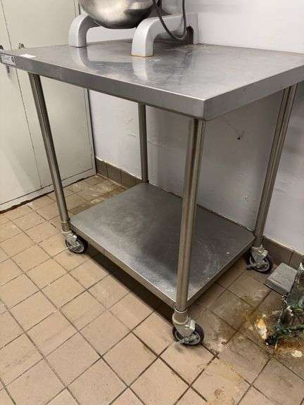 Stainless roller cart 36x30x39 image