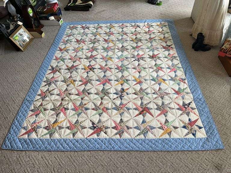 Double Pinwheel quilt 78 x 96 MP & HQ image