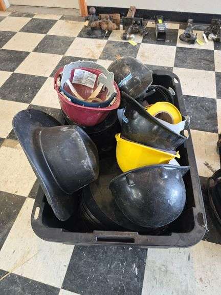 Tote full of hard hats image