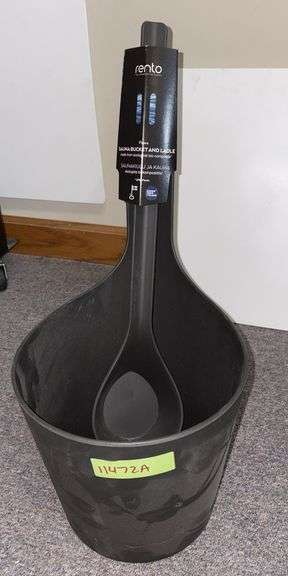 Rento sauna bucket and ladle