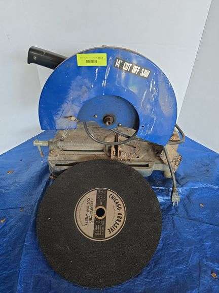 14” chop saw and blade image