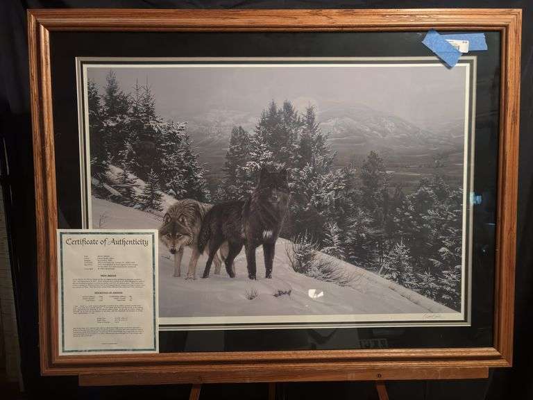Signed and numbered print by Daniel Smith “High Ridge” 27 x 37 with certificate of authenticity image