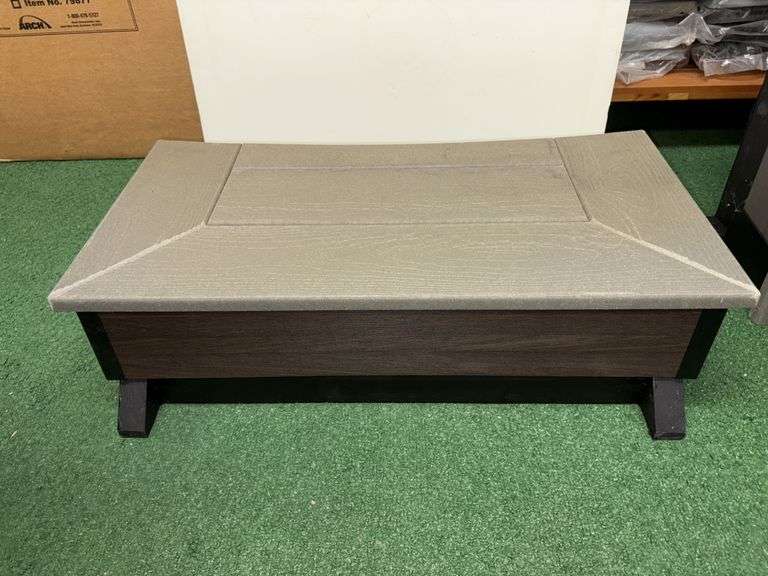 30” dark brown composite spa single step image