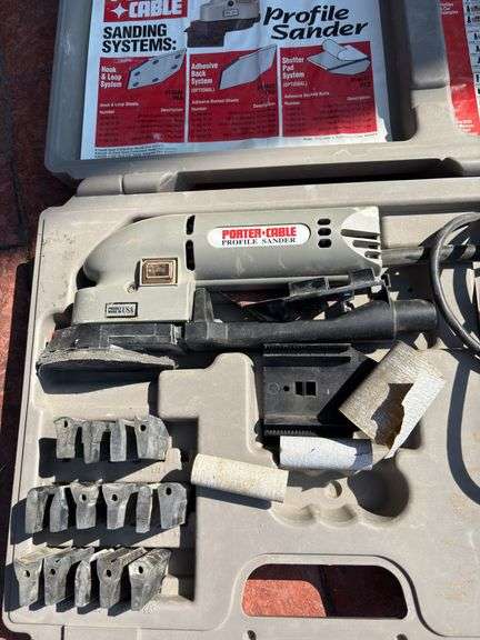 Porter Cable Profile Sander in grey case