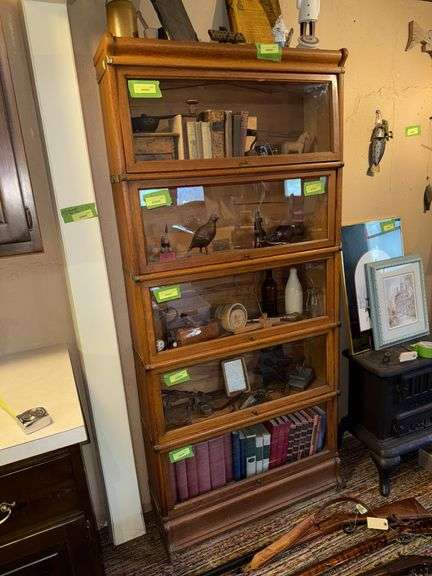 5 stack Globe-Wernicke barrister bookcase 10D x 34L x 74H image