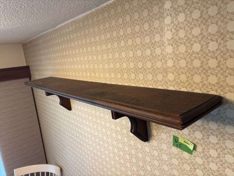 56” long x 10” deep wall shelf image