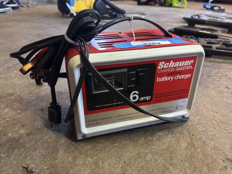 Shauer charge master solid state battery charger six amp image