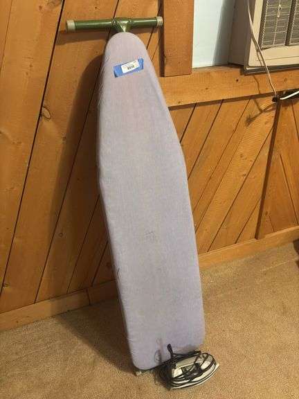 Ironing board and iron image
