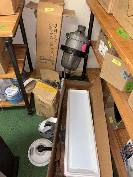 Various pool parts-drain, valves, etc image