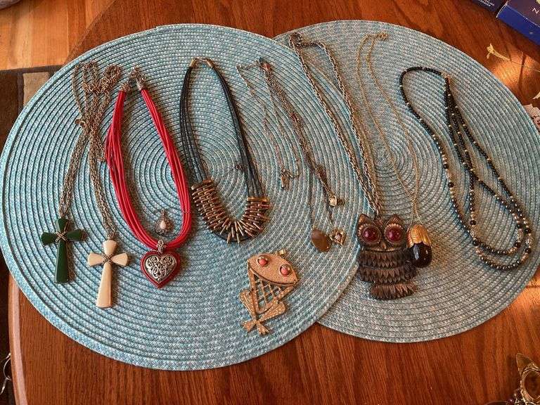 Costume jewelry necklaces image