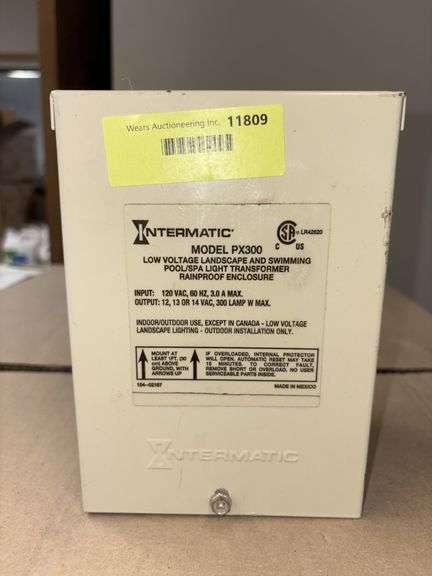 Intermatic Model PX300 low voltage landscape & swimming pool/spa light transformer rainproof enclosure image