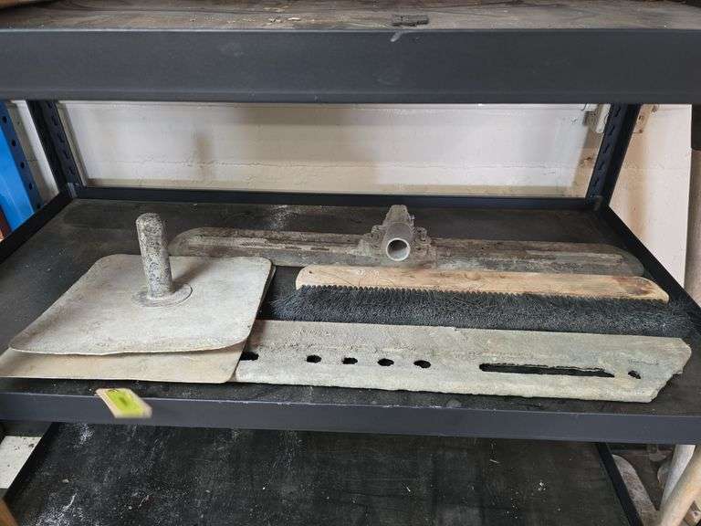 36" Fresno w/ handle bracket, 36" alum screed, 24 " broom head and 2 pallet boards image