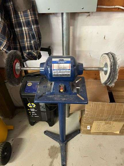 East coast 8" buffer polisher on stand, 3500 RPM image