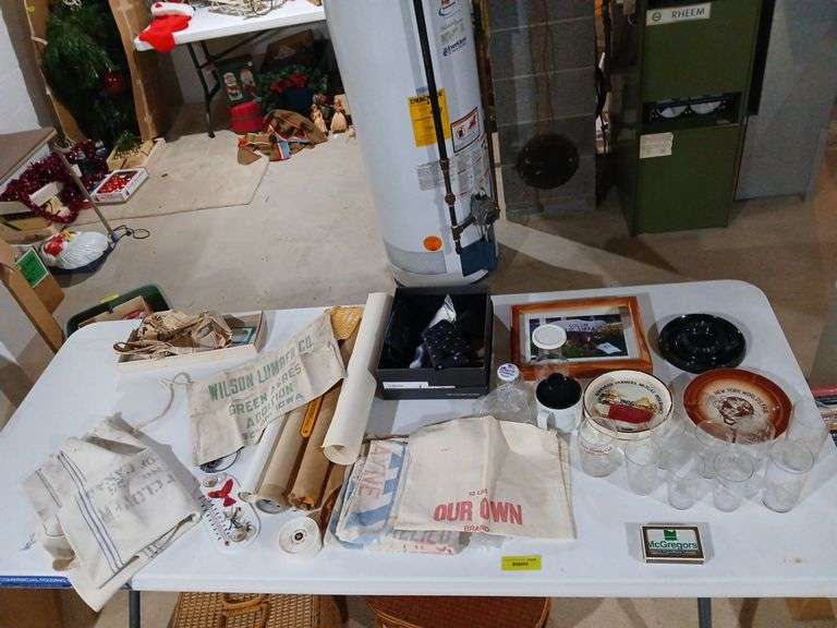 Nail apron Wilson's lumber Solon, Iowa city Graf Bros glasses and more