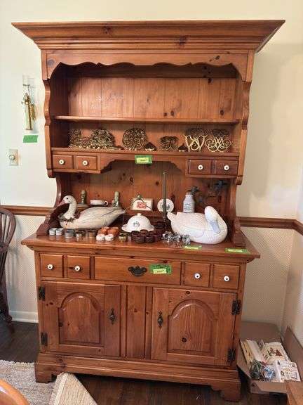 Continental Furniture 21D x 48L x 78H two piece hutch NO CONTENTS! image