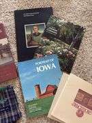 Iowa books and CR decorative towel