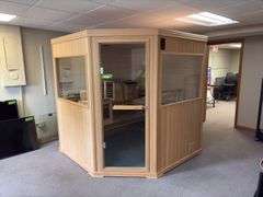 72x72x80 finnleo traditional? spa with optional Bluetooth These are untested floor model spas, sold AS IS