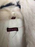 Ladies size small white rabbit jacket