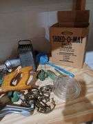 Kitchen tools and gadgets, blue swirl ladle etc...