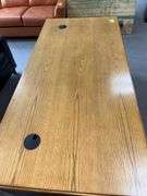 32D x 69L x 30H locking desk with 7 drawers and two pull out writing trays