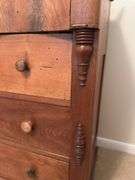 Antique walnut dresser 18D x 41L x 38H NO CONTENTS