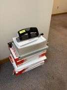 Swingline 3 hole punch, paper cutter, business paper, 11x17 copy paper