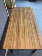 30D x 60L x 24H industrial style table