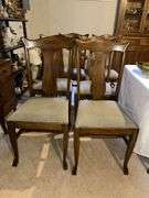 6 nice oak T back dining chairs Your bid x 6