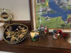 Gumball machine, trophy, knick knacks, candy dish and more